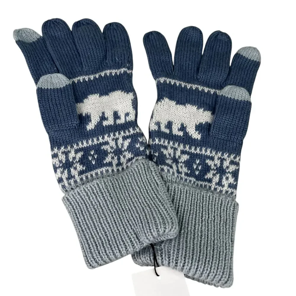 Vera Bradley Gloves Beary Merry Cool Blue New